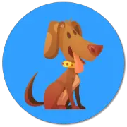 A list of animal sayings, cute dog icon